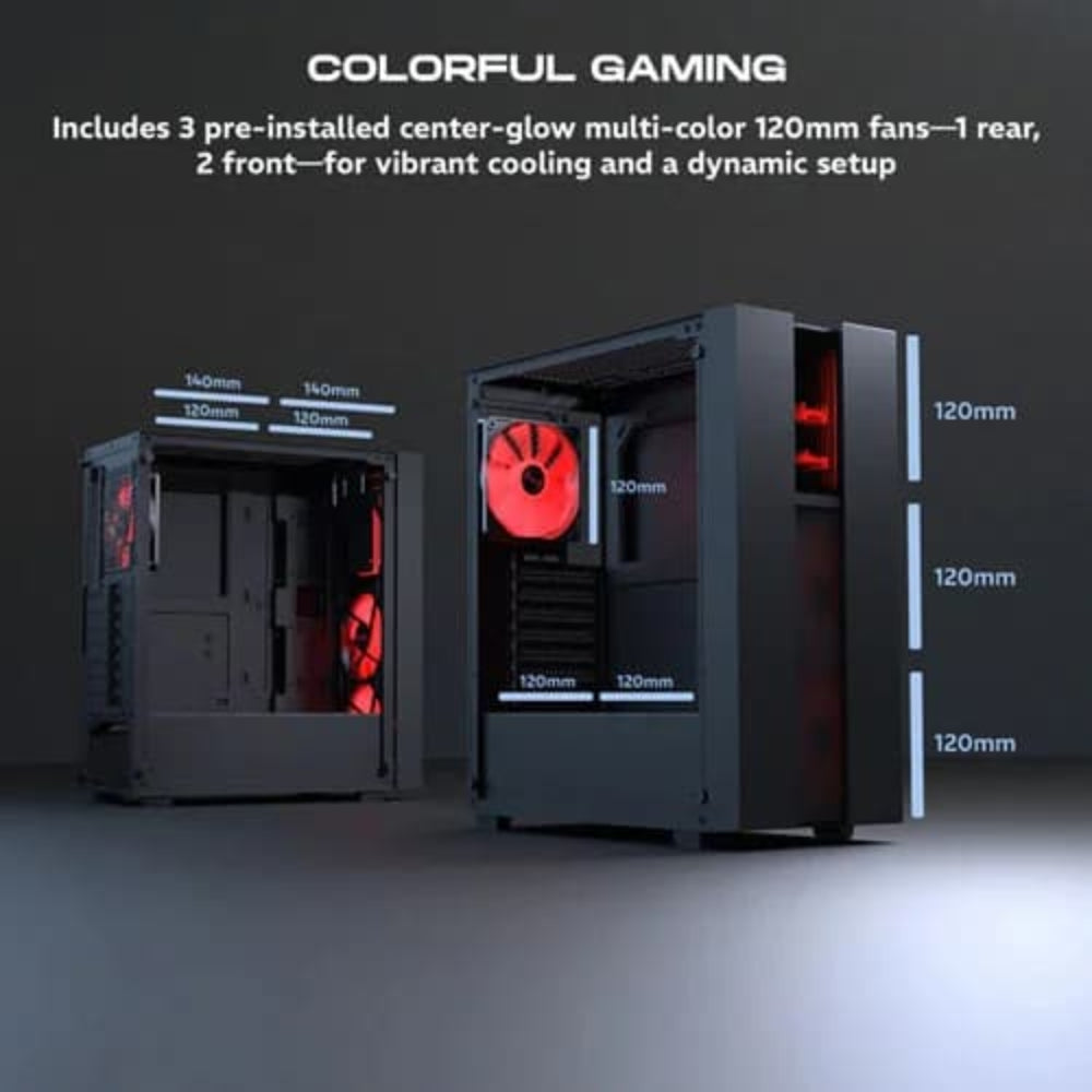 DAWG V 350 MATX Mid Tower Cabinet (Black)