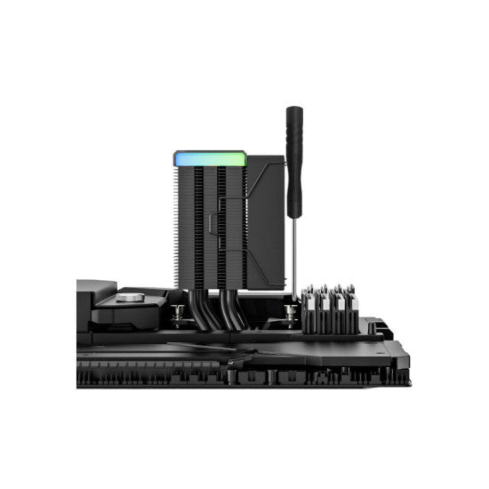 ANT ESPORTS V4 Digital ARGB 120mm CPU Air Cooler ( Black ) ( With LCD Display )