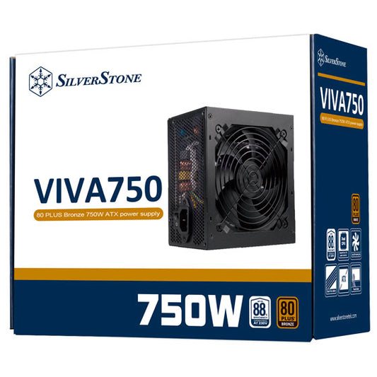 SILVERSTONE VIVA 750W 80+ Bronze Non Modular ATX 2.0 Power Supply