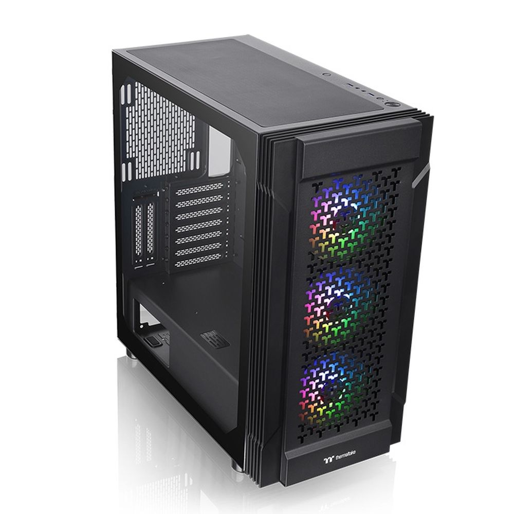 THERMALTAKE Versa T27 TG EATX ARGB Mid Tower Cabinet ( Black )