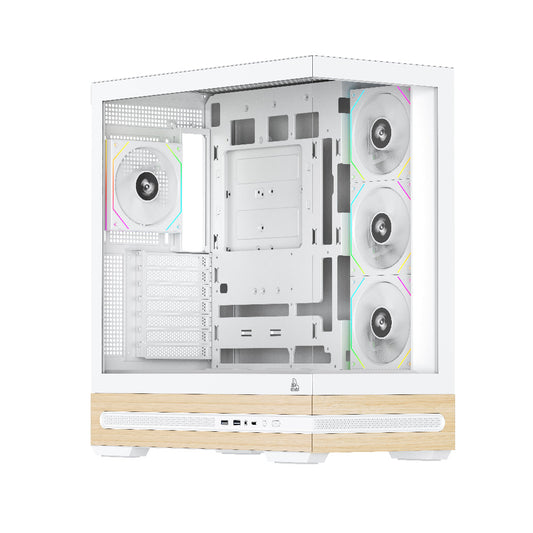 TAG Gamerz Stellar Prime ARGB EATX Mid Tower Cabinet (White)