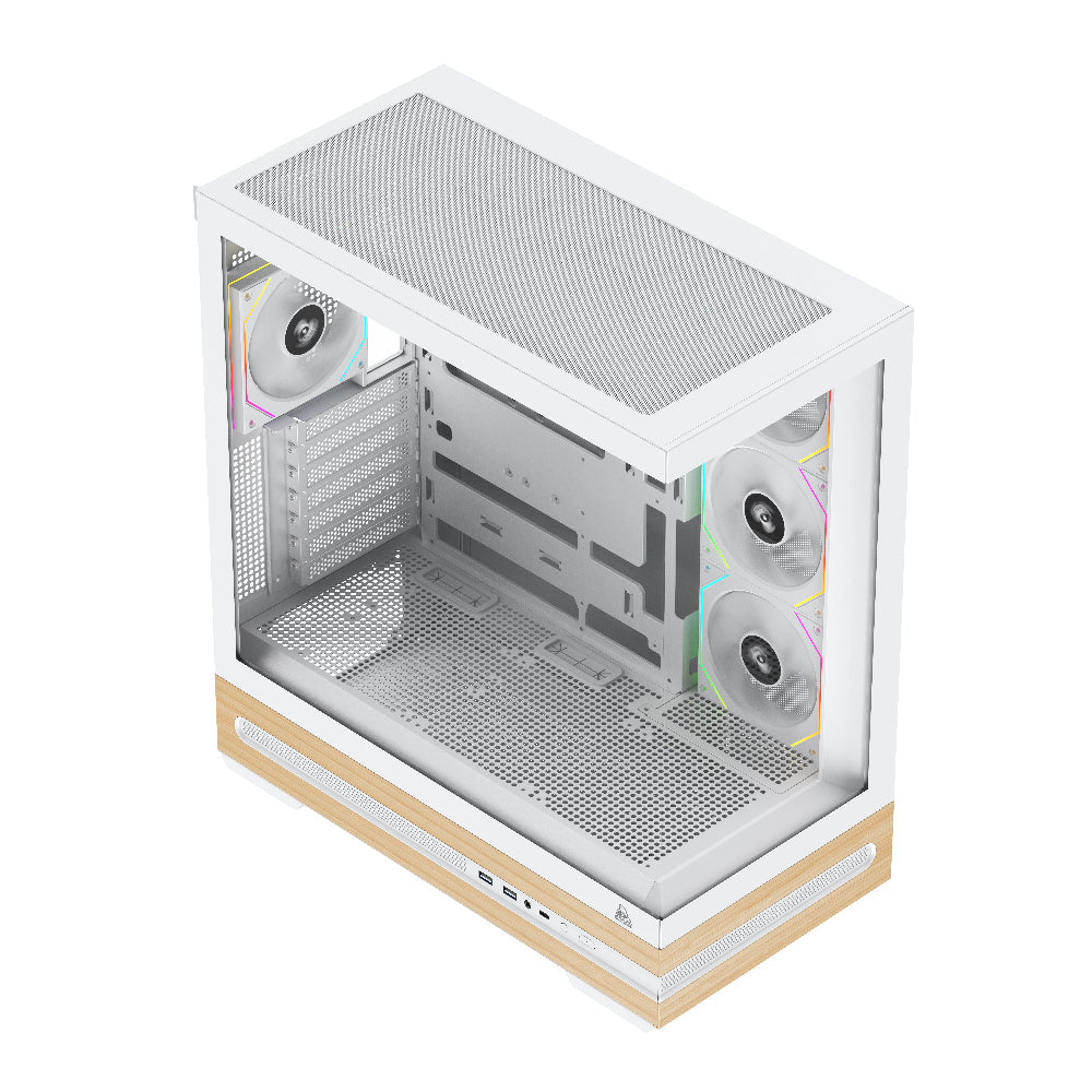 TAG Gamerz Stellar Prime ARGB EATX Mid Tower Cabinet (White)