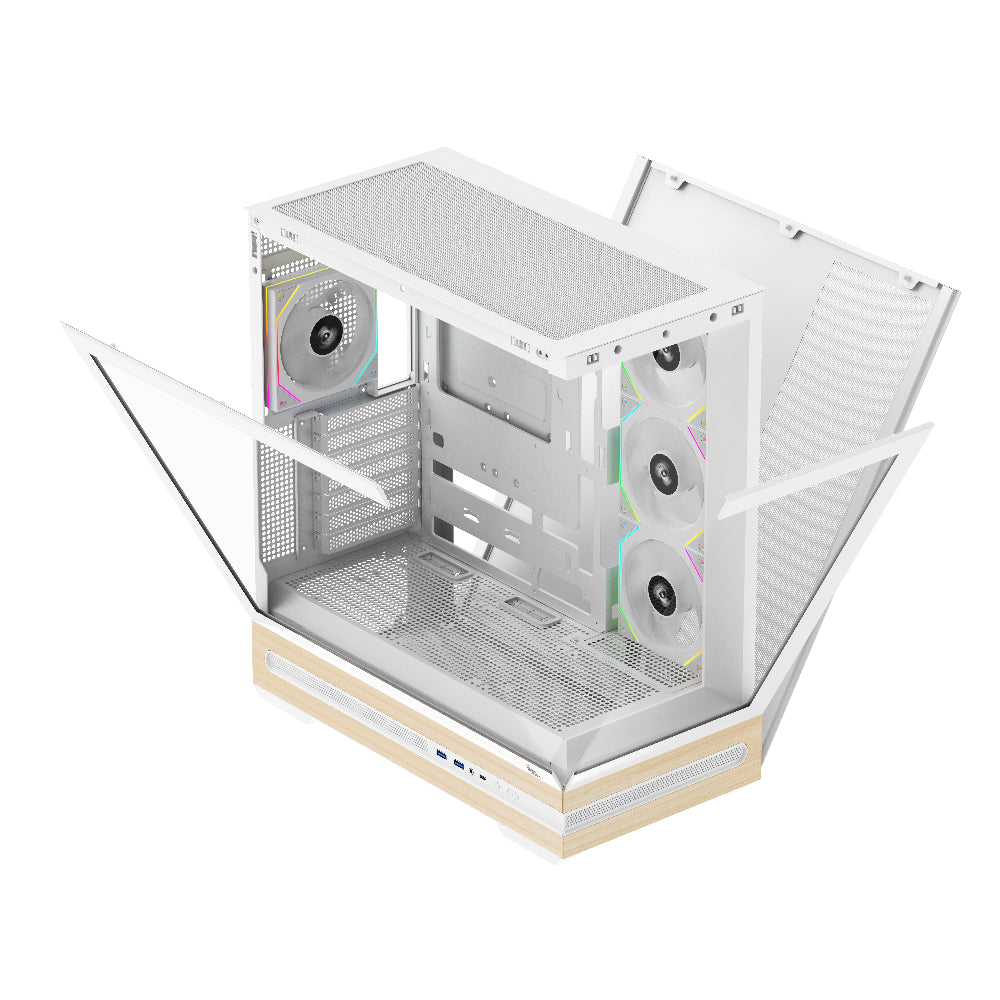 TAG Gamerz Stellar Prime ARGB EATX Mid Tower Cabinet (White)