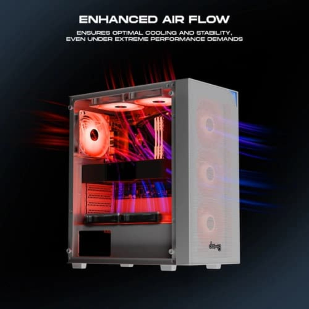 DAWG X 440 ARGB ATX Mid Tower Cabinet ( White )