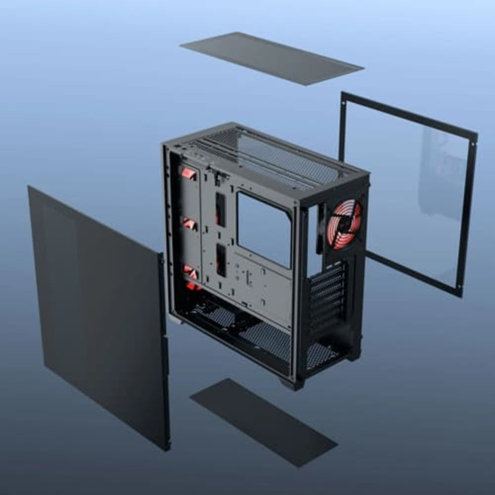 DAWG X 540 ARGB EATX Full Tower Cabinet ( Black )