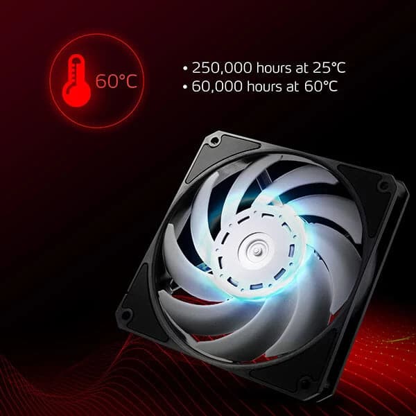 ADATA XPG Vento Pro 120mm Non-RGB Cabinet Fan (Black) (Single Pack)