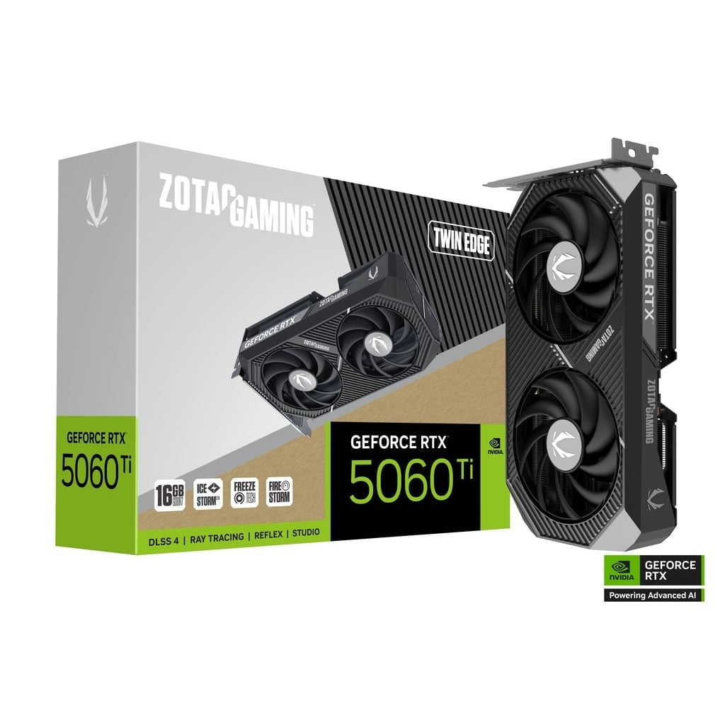 ZOTAC Gaming GeForce RTX 5060 Ti Twin Edge 16GB Nvidia Graphic Card