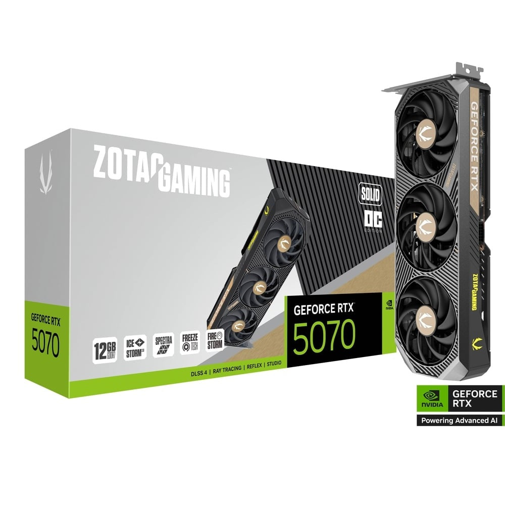ZOTAC GAMING GeForce RTX 5070 Solid OC 12GB Nvidia Graphic Card