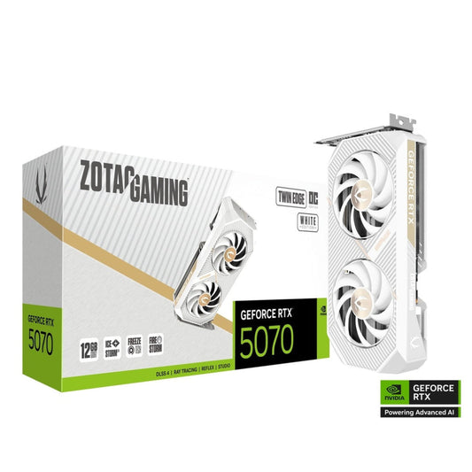 ZOTAC GAMING GeForce RTX 5070 Twin Edge OC Edition White 12GB Nvidia Graphic Card