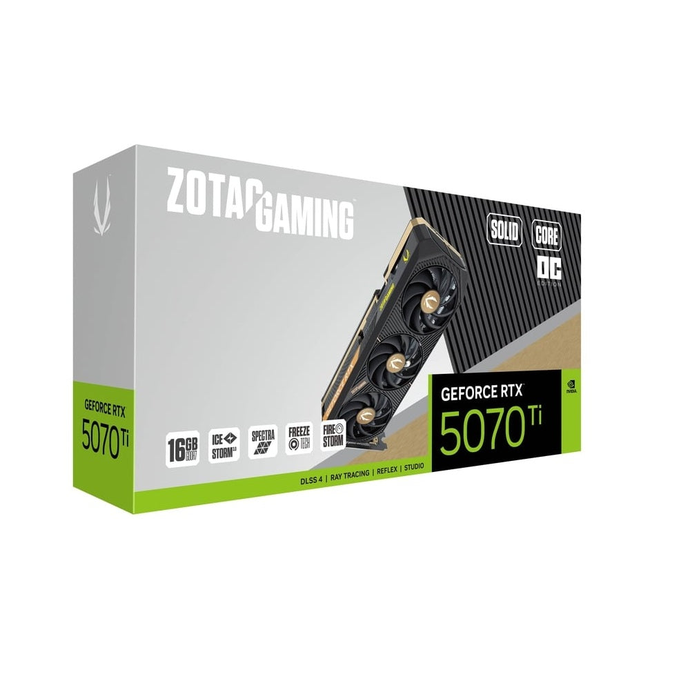 ZOTAC GAMING GeForce RTX 5070 Ti Solid Core OC 16GB Nvidia Graphic Card