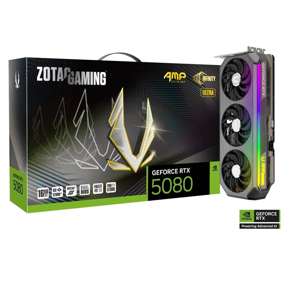 ZOTAC GAMING GeForce RTX 5080 AMP Extreme Infinity Ultra 16GB Nvidia Graphic Card