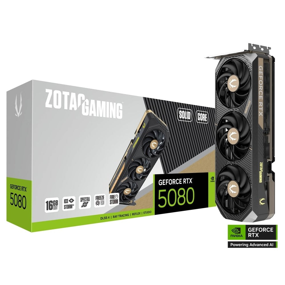 ZOTAC GAMING GeForce RTX 5080 Solid Core 16GB Nvidia Graphic Card